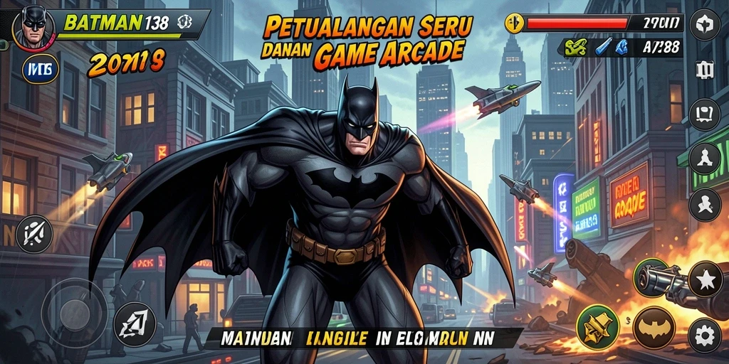 Tampilan dinamis gameplay BATMAN138 yang seru dan menantang.