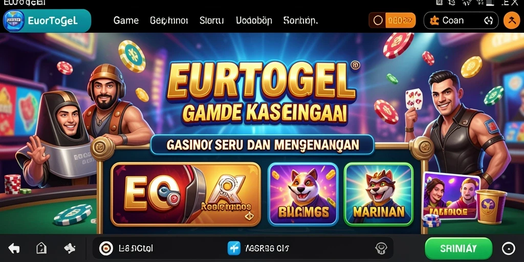 Gameplay mengasyikkan di aplikasi Kasino EUROTOGEL.