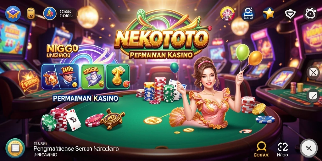 Tampilan gameplay menarik dalam aplikasi NEKOTOTO yang seru.
