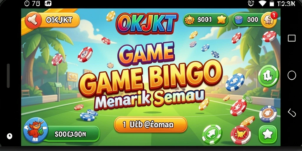 Tampilan gameplay seru pada aplikasi Bingo OKJKT.