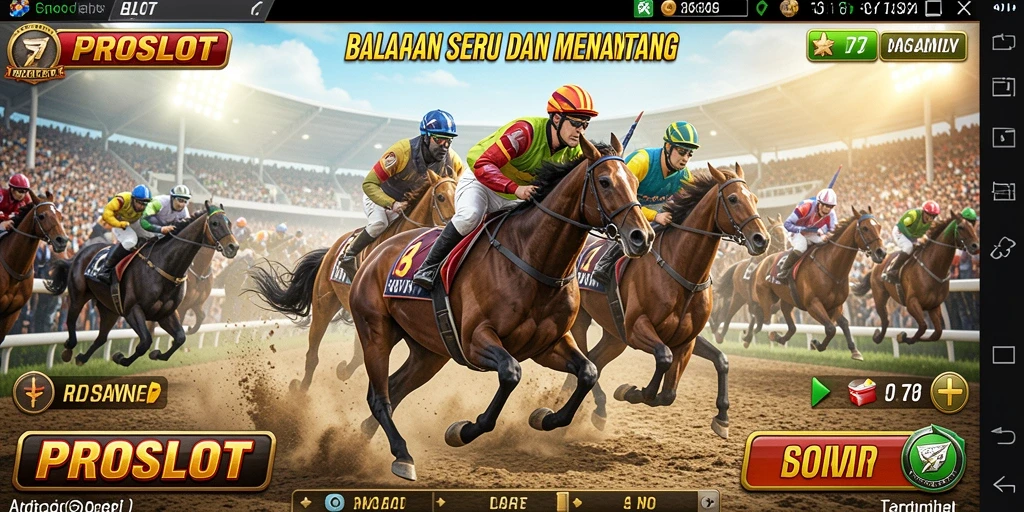 Gameplay balapan yang menegangkan dan adrenalin tinggi di PROSLOT.