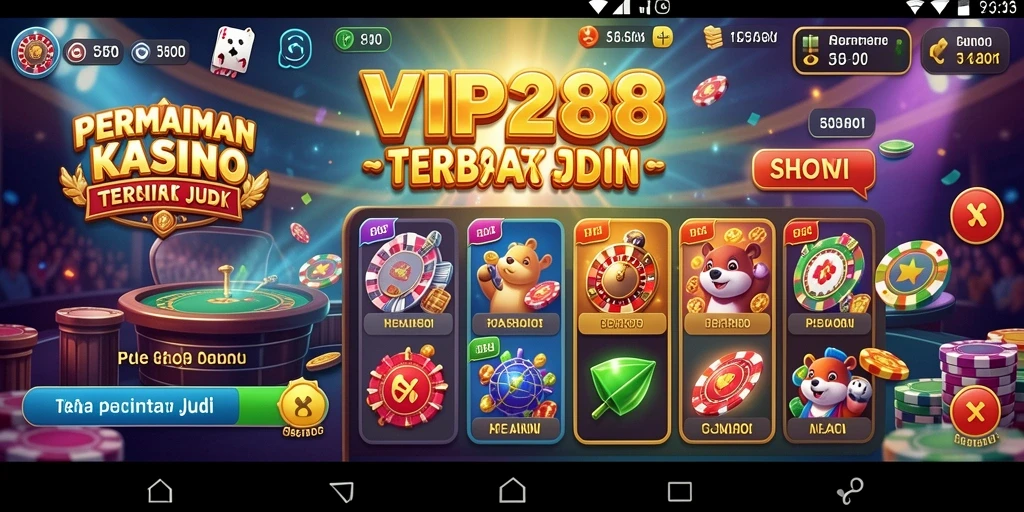 Screenshot gameplay dari VIP288 menampilkan suasana kasino yang menarik.
