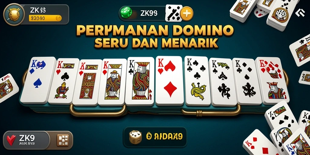 Screenshot gameplay ZK9 yang menampilkan suasana permainan Domino yang seru.